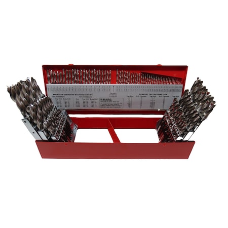 Viking Norseman Drill 115 Piece No 1-60, A-Z, 1/16-1/2 Jobber Drills 47512